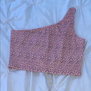 SHEIN one shoulder crop top
